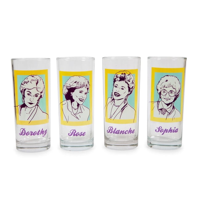Vasos Silver Buffalo The Golden Girls, 300 ml, juego de 4