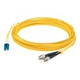 thumbnail image 2 of AddOn 5m LC to ST OS1 Yellow Patch Cable - Patch cable - LC/UPC single-mode (M) to ST/UPC single-mode (M) - 5 m - fiber optic - duplex - 9 / 125 micron - OS1 - yellow, 2 of 2