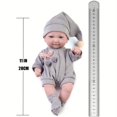 thumbnail image 3 of 11 Inch Realistic Reborn Baby Dolls with Xmas Hat, Stocking & Clothes - Perfect Gift for, 3 of 5