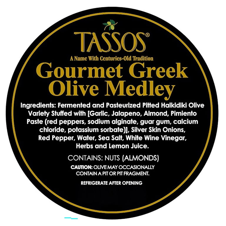 Tassos Gourmet Greek Olive Medley, 57.5 Ounce - Walmart.com