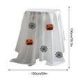 thumbnail image 2 of sruoe Tablecloth, 59in Halloween Tablecloth, Waterproof Machine Washable Foldable White Rectangle Tablecloths, Table Cloth for Dining, Home, Party Decor, Polyester, 2 of 6