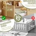 thumbnail image 5 of Mirightone Full Size Floor Bed with Storage Bookshelves, Wooden Montessori Bed Frame with Light, Roof Shape & High Safety Rails, Low Profile Beds, No Box Spring Needed, Natural, 5 of 10