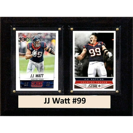 Houston Oilers Memorabilia - C&I Collectables NFL 6x8 JJ Watt Houston Texans 2-Card Plaque