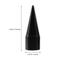 thumbnail image 3 of 5 Pcs Wood Splitter Drill Bits for Log Splitting Firewood Drilling and Woodworking Tools, 3 of 10