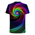thumbnail image 5 of EQWLJWE Fashion Mens T Shirt Men Casual Round Neck 3D Digital Printing Pullover Fitness Sports Shorts Sleeves T Shirt Blouse, 5 of 5
