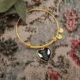 thumbnail image 4 of Daddy's Girl Mommy's World Little Daughter Gift Expandable Charm Bracelet Adjustable - Heart Bangle Bracelet (Personalized Engraving Option), 4 of 5