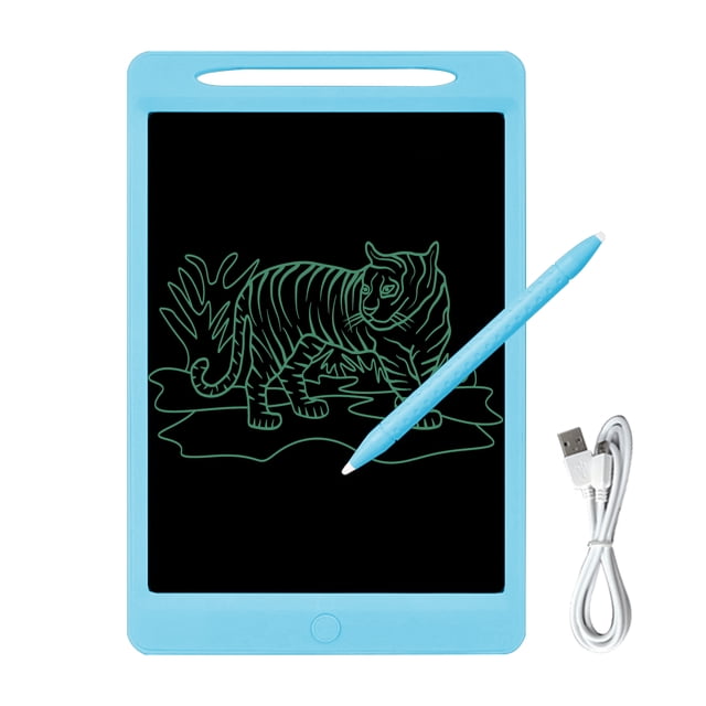 Tableta de escritura LCD recargable de 11.5 pulgadas Tableta de dibujo de escritura a mano Pantalla Tomshoo Pantalla monocromática azul