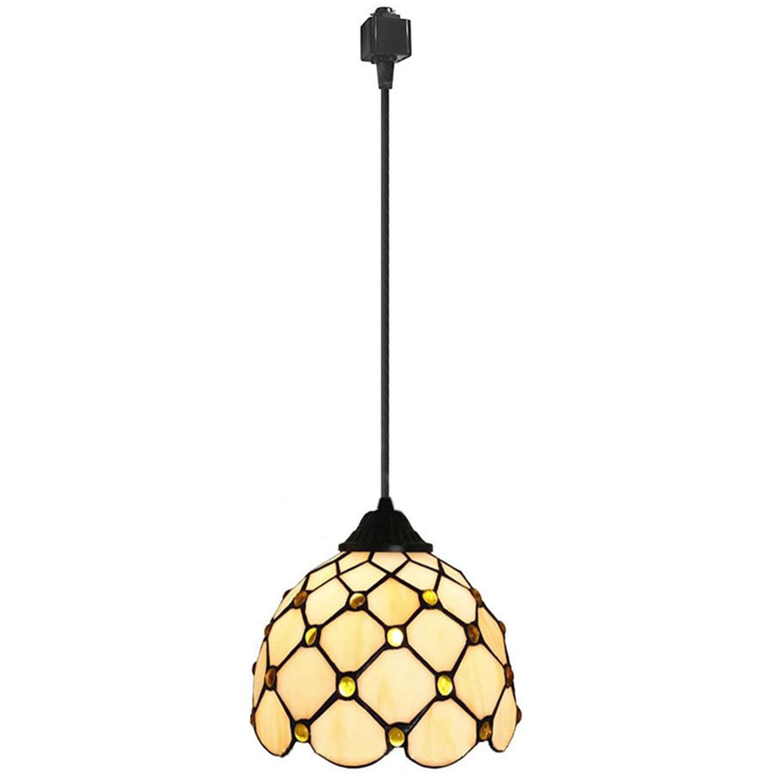 Kiven J Track Pendant Lightning, 1 Light Tiffany Style J Track Light