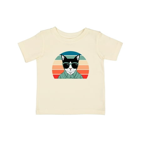 

Inktastic Cat Retro Sunset Funny Gift Baby Boy or Baby Girl T-Shirt