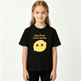thumbnail image 2 of Easy Peasy Lemon Squeezy Girls Graphic Tee, Cute Fruit Yellow 100% Cotton Kids Short Sleeve T-Shirt, 2 of 5