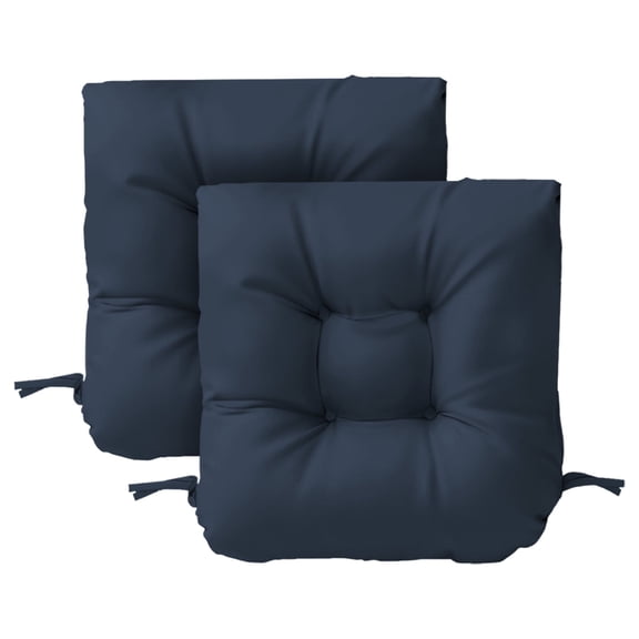 Tufted Wicker U-Shape Cushions Set of 2 ,Water and Fade-Resistant Performance Fabric , Outdoor Seat Cushions for Patio Furniture,19” x 19”(2 count)