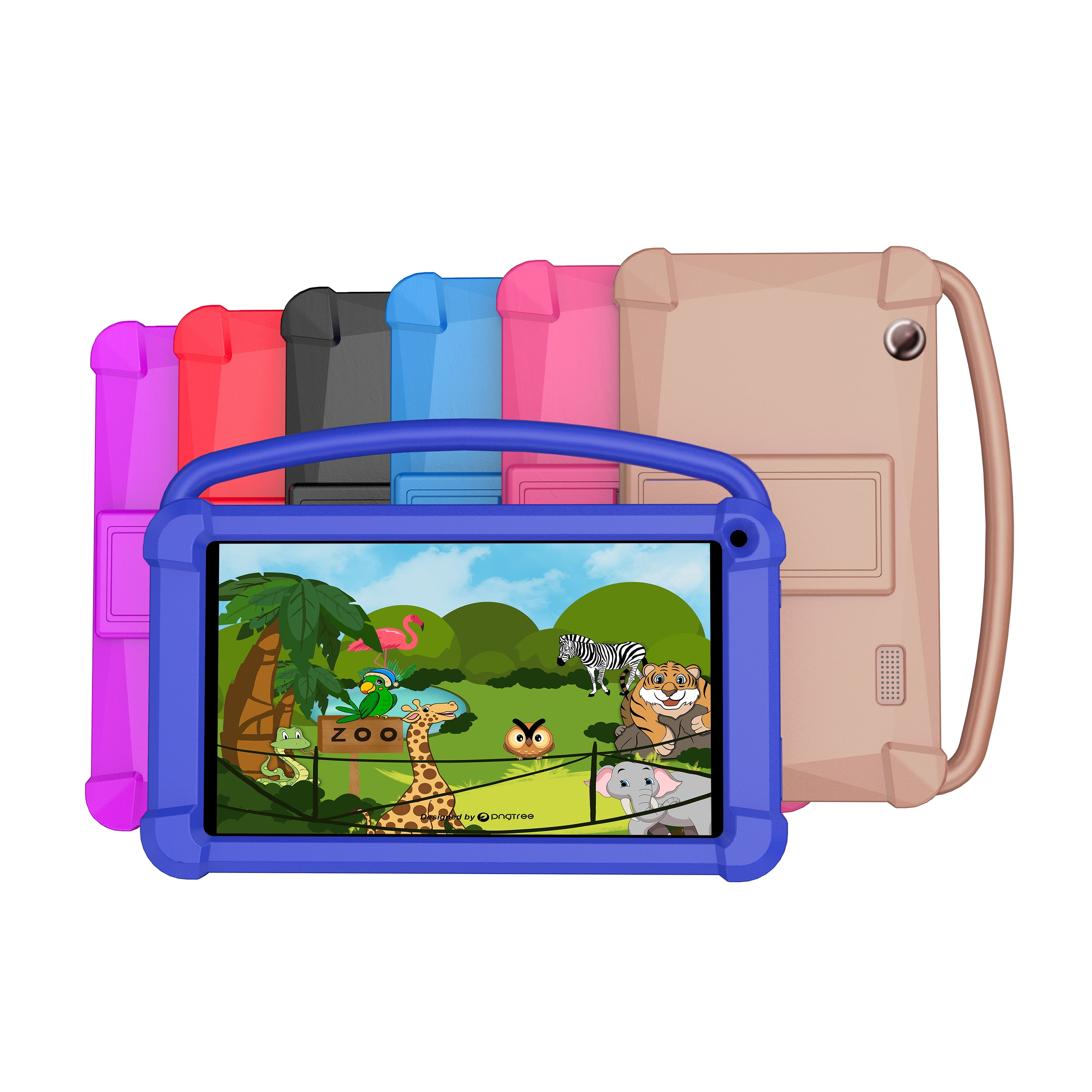 Kids Tablet, 7 Inch Tablet for Kids, Android 12 Tablet 4(2+2)GB RAM+16GB Storage, Toddler Tablets with KIDOZ Parental Control App, WiFi, Bluetooth, Best Gift for Kids Learning and Playing
