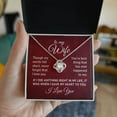 thumbnail image 6 of To My Wife, Though My Words Fall Short, Never Forget That I Love You Romantic Love Knot Necklace, 6 of 10