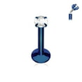 thumbnail image 1 of Labret Monroe Internally Threaded IP Stainless Steel Round Prong Gem 16G Lip, 1 of 6