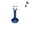 Blue, variant on Labret Monroe Internally Threaded IP Stainless Steel Round Prong Gem 16G Lip