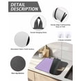 thumbnail image 3 of Stove Top Covers for Electric Stove, Purple Glass Stovetop Cover Protector, Modern Pure Lavender Purple Induction Cooktop Protector Oven Mat for Kitchen Countertop 31"x24", 3 of 8