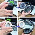 thumbnail image 2 of AOOOWER Universal Fit Headphone Ear Pad Hypoallergenics Sponge Earpads for H3Lite/HT2/HT 2 Earphone Comfortable All Day Use, 2 of 13