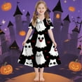 thumbnail image 2 of FDDMis Black Hooded Dress Pumpkin Dress Baby Girl Long Black Gothic Dress Toddler Girl Clothes 3t Youth Clothing Boys Cute Clothes for Girls 9-10, White 12-13 Years, 2 of 7