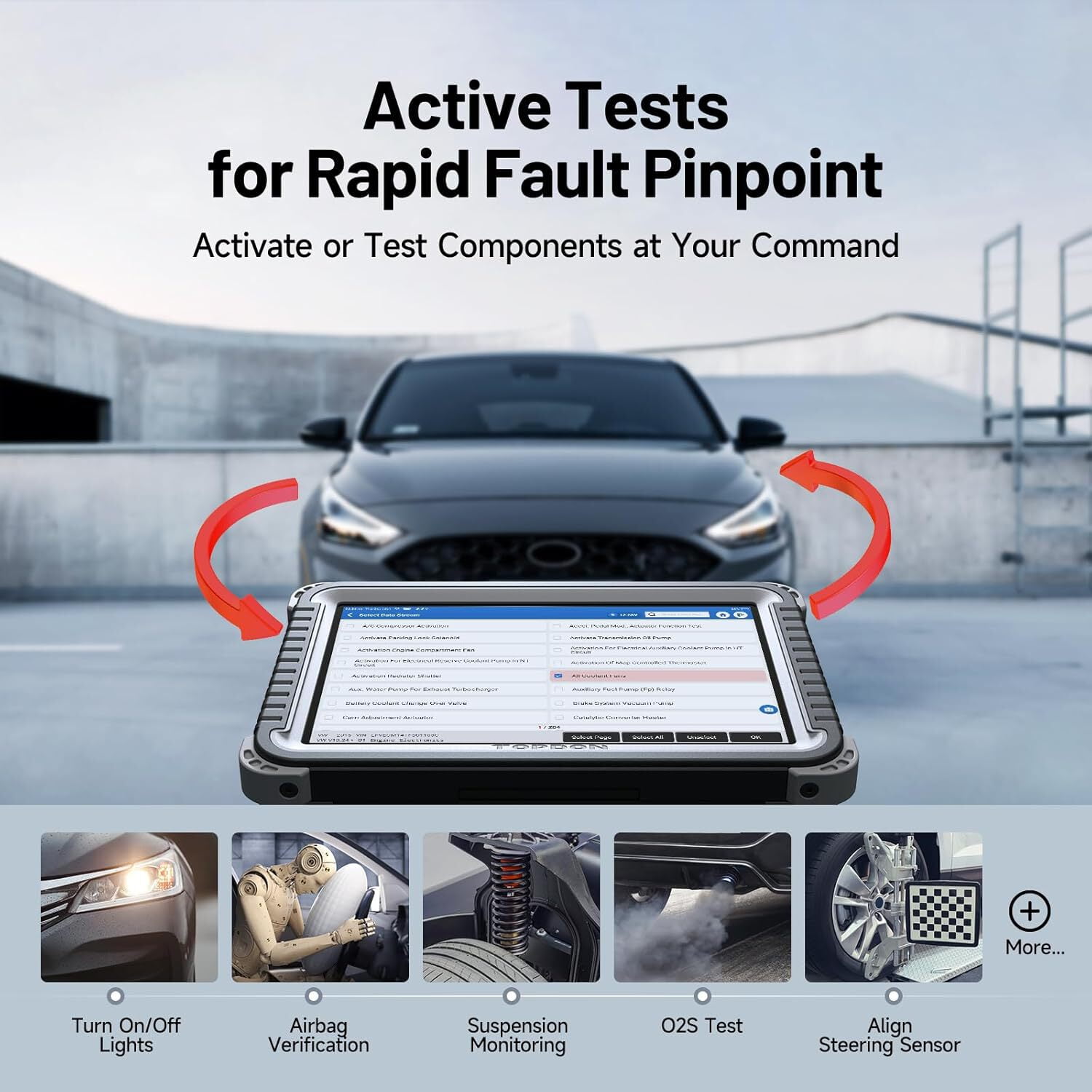 TOPDON Phoenix Plus 2 Scanner, Bidirectional Scan Tool, Topology Map, CANFD Car Diagnostic Scanner, OEM Full System, 41+ Service, AutoAuth for FCA SGW, V.A.G Guided, 2 Years Free Update