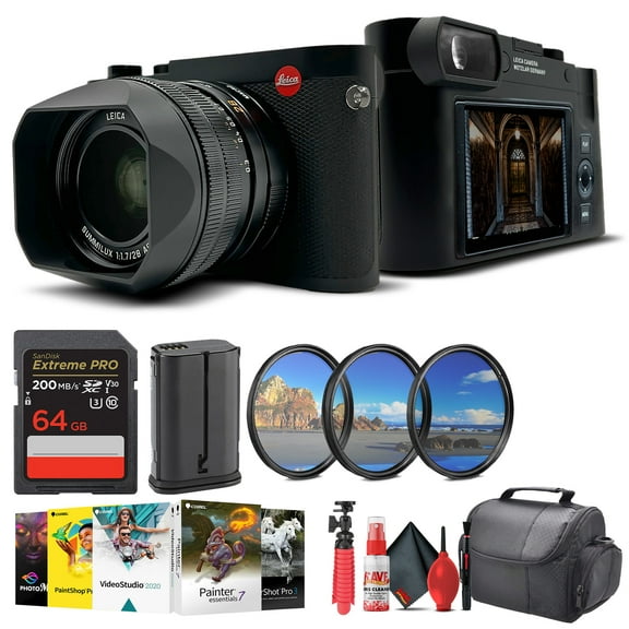 Leica Q3 Compact and Powerful Digital Camera (19080) with Summilux 28mm F/1.7 ASPH. Lens    Filter Kit   64GB Card   More