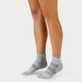 thumbnail image 3 of Injinji Unisex Run Lightweight Mini‑Crew Toe Socks, Gray, Medium, 3 of 4