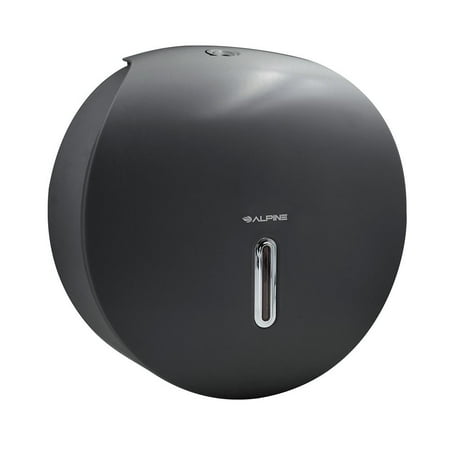 Alpine Industries Gray Plastic Single Roll Jumbo Toilet Paper Dispenser 2 Pack