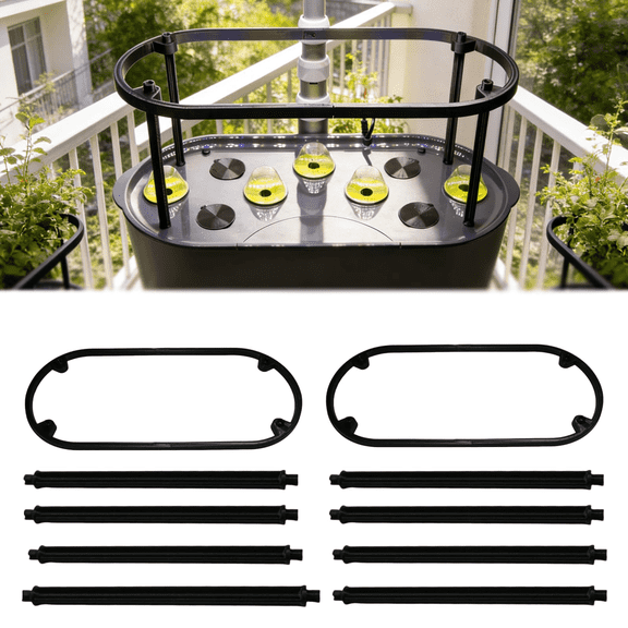 Stackable Plant Trellis for AeroGarden Bounty, Vertical Support for Taller Herbs and Vegetables, Easy Indoor Gardening Accessory, 2 Pack