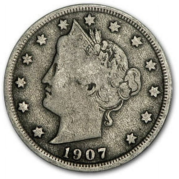 1907 Liberty Head V Nickel Good 