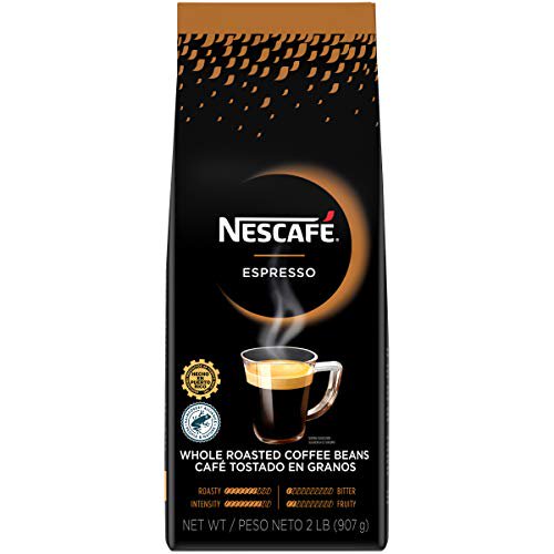 Nescafe Coffee Espresso Whole Roasted Coffee Beans Made In Puerto Rico Sustainable Products 2 Lb Walmart Com