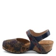 thumbnail image 2 of Spring Step L’Artiste Women's Koraline Mary Jane Flat Shoes – Hand Painted Floral Leather, Cushioned Microsuede Footbed, Adjustable Ankle Strap, 2″ Cork Wedge Heel, 2 of 8