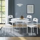thumbnail image 1 of Juego de 4 Sillas de Comedor, Silla de Cocina Apilable de Plástico, Patas de Metal, Fácil Montaje, Respaldo Ergonómico, Impermeable y Resistente a Las Manchas, Silla de Plástico para Exterior, 1 of 10