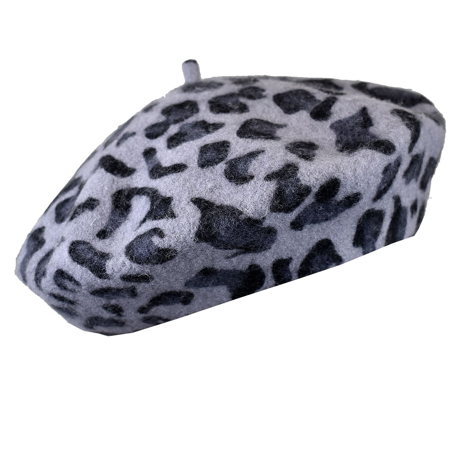 5772 French Style Lightweight Casual Classic Solid Color Wool Beret, Leopard Beret Leopard Hats for Women for sale - eBay main image 4