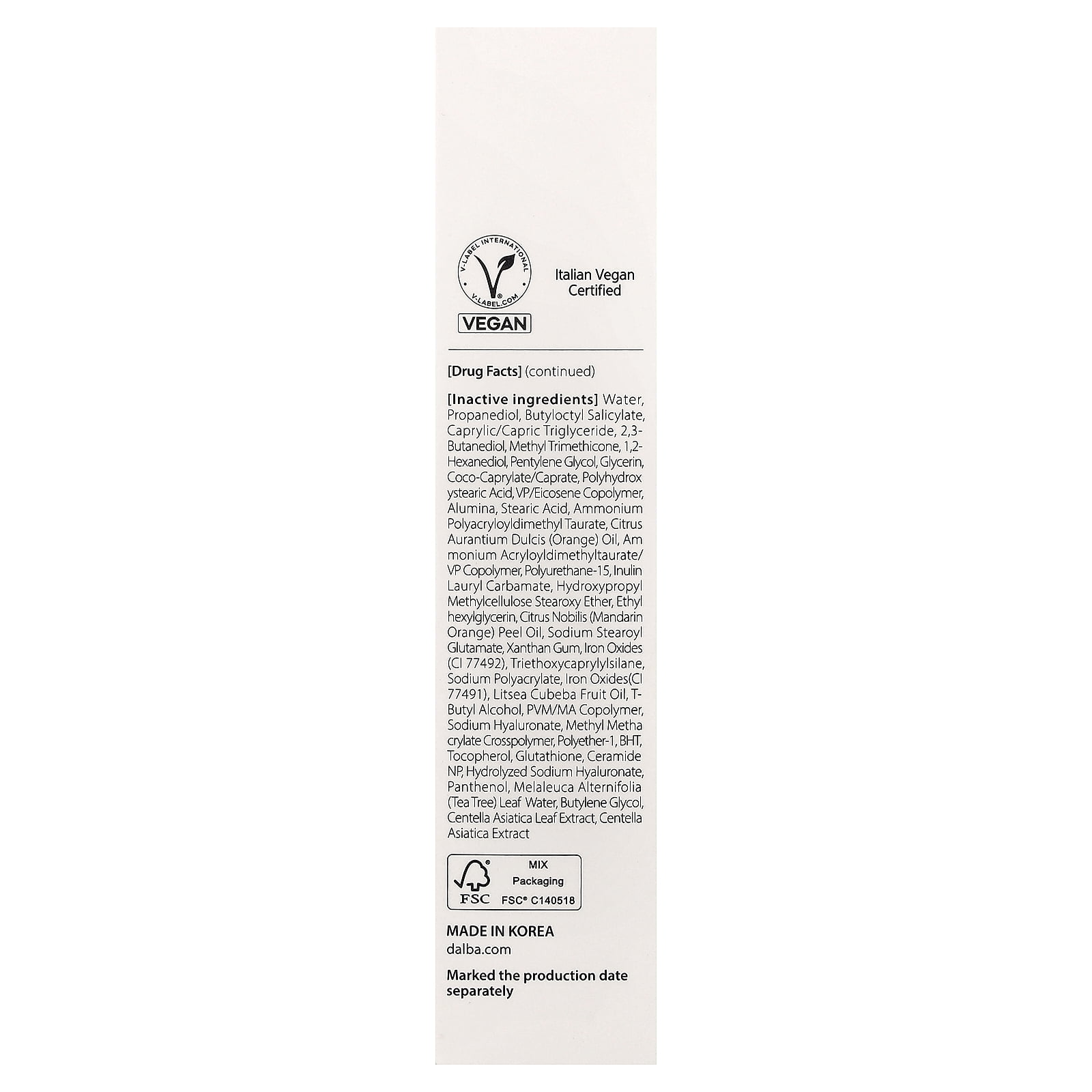 d'Alba UV Essence Waterfull+ Sunscreen, Tone-Up Pink Correcting, SPF 50+, 1.69 fl oz (50 ml)