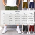 thumbnail image 3 of BVnarty Men's 3/4 Capri Cargo Pants Elastic Waist Drawstring Below Knee Baggy Wide Leg Casual Summer Lightweight Pants with Pockets Wine XXXL, 3 of 9