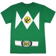 thumbnail image 1 of Power Rangers Men's Costume Short Sleeve Green T-Shirt (Medium), 1 of 1