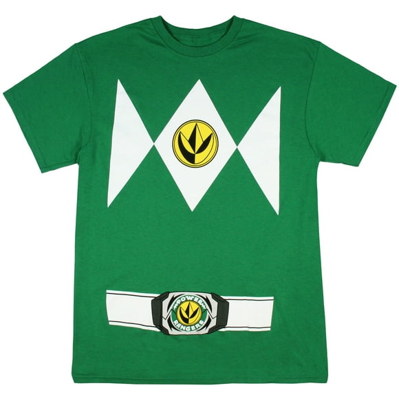 Power Rangers Men's Costume Short Sleeve Green T-Shirt (Medium)
