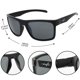 thumbnail image 4 of Gafas de sol polarizadas INFI para pesca para hombre negras UV400, 4 of 7