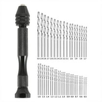 49Pcs Pin Vise Hand Drill - Portable Compact Design Easy to Operate Ergonomic Manual Drill for DIY Craft Drilling Projects