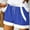 Blue, variant on CLOISE Shorts for Women with Pockets Orange L Summer Fashion Casual Loose Athletic Shorts Elastic Waisted Rope Tie Comfy Colorful Running Bermuda Shorts