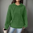 thumbnail image 2 of WEAIXIMIUNG Chandails en Molleton pour Femmes Sans Capuche avec Graphiques Mode Décontractée Couleur Unie Pull Ample à Manches Longues Patchwork, 2 of 6
