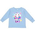 thumbnail image 3 of Inktastic Cute Gumball Machine and Bubbles Boys or Girls Long Sleeve Toddler T-Shirt, 3 of 5