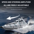 thumbnail image 3 of TFixol 2.4GHz Turbo Jet RC Boat with 30km/h Speed, Anti-Flip & Waterproof Design, Single Battery Version (Black), 3 of 6