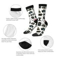 thumbnail image 3 of Pofeuu Cool Camera Print Crew Socks, Adult Running Hiking Socks for Youth and Adult, 3 of 6