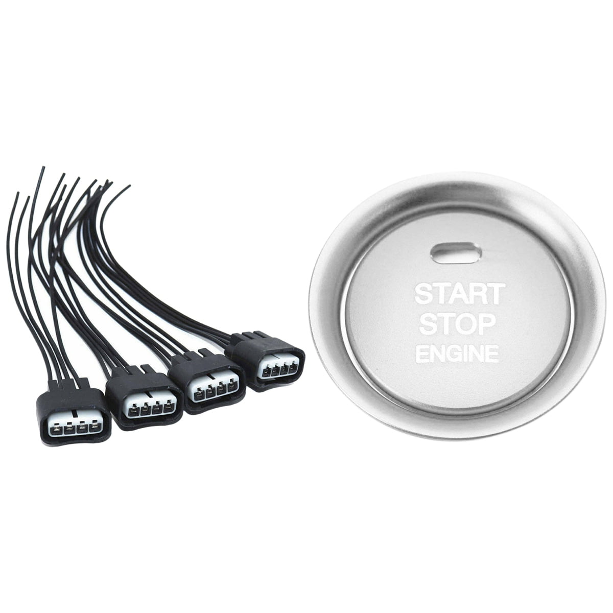 4Pc Ignition Coil Pigtail Connector Repair Harness Kit Set with 2Pc Set