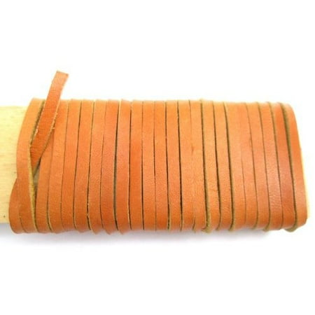 Latigo Handle Light - Lace Lacing Leather Topgrain Latigo Sienna Light Brown 10 Feet Long 1 Piece