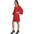 thumbnail image 3 of Moomaya Solid Bridesmaid Robe Plus Size Short Robes For Women Cotton With Lace, 3 of 6