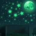 thumbnail image 4 of Estrellas que brillan en la oscuridad para techo, 440 piezas de estrellas de techo que brillan en la oscuridad, decoración de pared para niños, para dormitorio de niños, 4 of 6