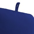 thumbnail image 4 of Jordan Manufacturing 45" x 22" Veranda Cobalt Blue Solid Rectangular Outdoor Chair Cushion with Ties and Hanger Loop, 4 of 10