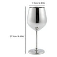 thumbnail image 3 of Copas de Vino Tinto de Acero Inoxidable ANGGREK Inastillables 500 ml, 3 of 8