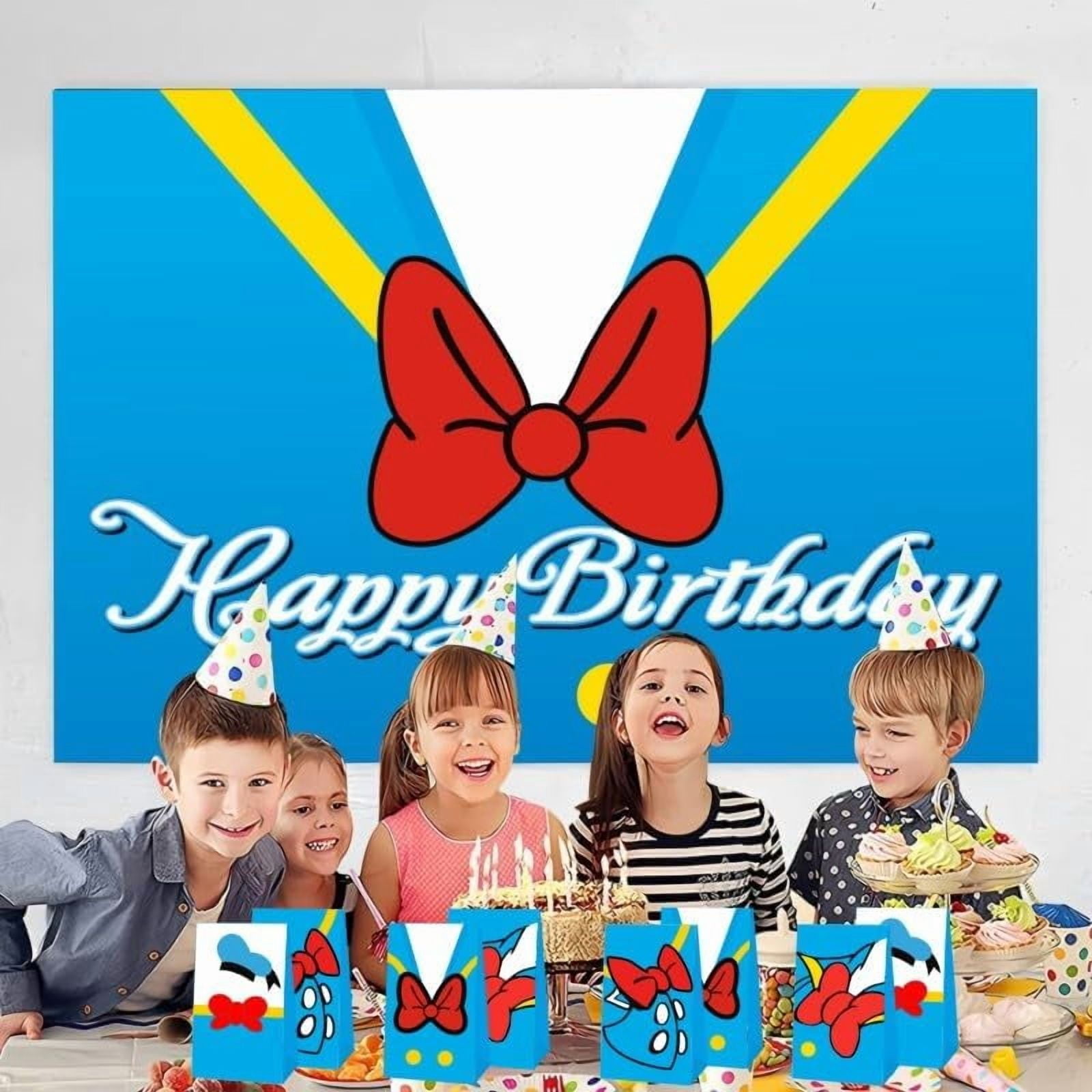 YAHAFEPY Duck Goodie Gift Handle Bag 20PCS , Blue Red Baby Shower Birthday Gender Reveal Party Paper Take Out Treat Candy Bags for Baby Boy Birthday Decorations